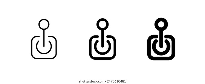 Editable joystick, arcade, game controller vector icon. Video game, game elements. Part of a big icon set family. Perfect for web and app interfaces, presentations, infographics, etc