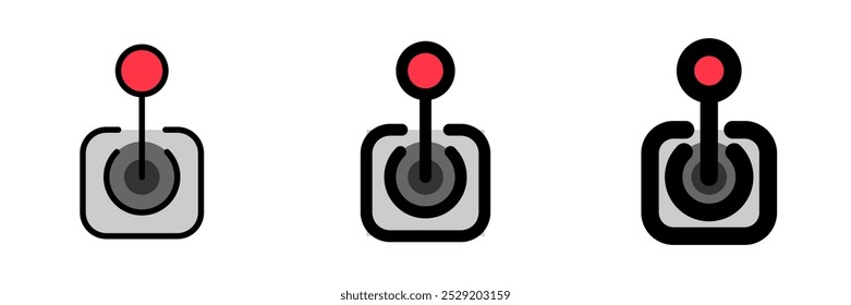 Editable joystick, arcade, game controller vector icon. Video game, game elements. Part of a big icon set family. Perfect for web and app interfaces, presentations, infographics, etc