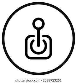 Editable joystick, arcade, game controller vector icon. Video game, game elements. Part of a big icon set family. Perfect for web and app interfaces, presentations, infographics, etc