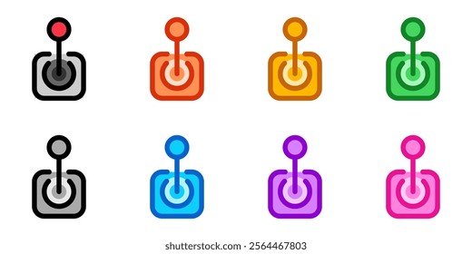 Editable joystick, arcade, game controller vector icon. Video game, game elements. Part of a big icon set family. Perfect for web and app interfaces, presentations, infographics, etc