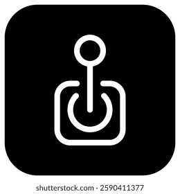 Editable joystick, arcade, game controller vector icon. Video game, game elements. Part of a big icon set family. Perfect for web and app interfaces, presentations, infographics, etc