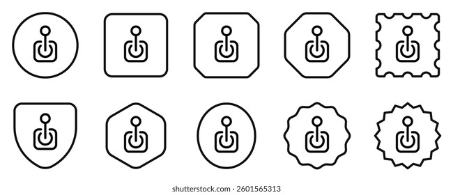 Editable joystick, arcade, game controller vector icon. Video game, game elements. Part of a big icon set family. Perfect for web and app interfaces, presentations, infographics, etc