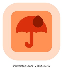 Editable keep from water sign vector icon. Shipping, delivery, e-commerce, transport, logistics. Part of a big icon set family. Perfect for web and app interfaces, presentations, infographics, etc