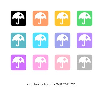 Editable keep from water sign vector icon. Shipping, delivery, e-commerce, transport, logistics. Part of a big icon set family. Perfect for web and app interfaces, presentations, infographics, etc