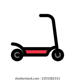 Editable kick scooter vector icon. Vehicles, transportation, travel. Part of a big icon set family. Perfect for web and app interfaces, presentations, infographics, etc