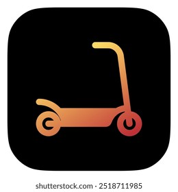 Ícone vetorial editável do 'kick scooter'. Veículos, transporte, viagens. Parte de uma grande família de conjuntos de ícones. Perfeito para interfaces web e app, apresentações, infográficos, etc