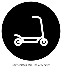 Editable kick scooter vector icon. Vehicles, transportation, travel. Part of a big icon set family. Perfect for web and app interfaces, presentations, infographics, etc