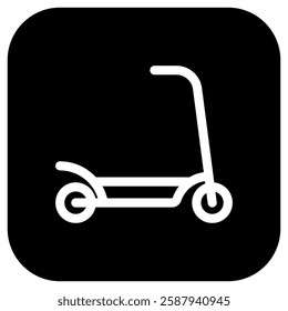 Editable kick scooter vector icon. Vehicles, transportation, travel. Part of a big icon set family. Perfect for web and app interfaces, presentations, infographics, etc