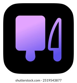 Editable knife, cutting mat vector icon. Part of a big icon set family. Perfect for web and app interfaces, presentations, infographics, etc