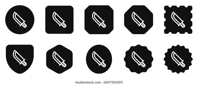 Editable knife, machete, hunting knife vector icon. Part of a big icon set family. Perfect for web and app interfaces, presentations, infographics, etc