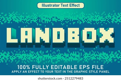 EDITABLE LANDBOX TEXT EFFECT EPS FILE