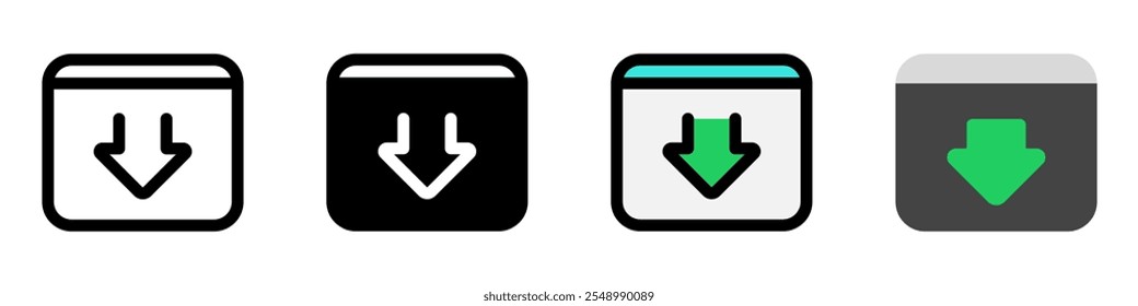 Icono de Vector de página de destino editable. SEO, marketing, negocios. Parte de una gran familia de iconos. Perfecto para interfaces de Web y App, presentaciones, infografías, etc