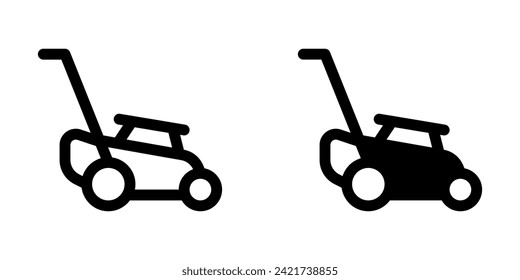 Editable landmower vector icon. Gardening, landscaping, horticulture. Part of a big icon set family. Perfect for web and app interfaces, presentations, infographics, etc