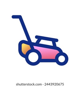 Editable landmower vector icon. Gardening, landscaping, horticulture. Part of a big icon set family. Perfect for web and app interfaces, presentations, infographics, etc