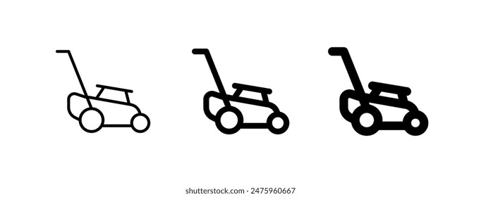 Editable landmower vector icon. Gardening, landscaping, horticulture. Part of a big icon set family. Perfect for web and app interfaces, presentations, infographics, etc