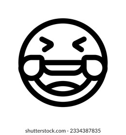 Editable laughing-out-loud expression emoticon vector icon. Part of a big icon set family. Part of a big icon set family. Perfect for web and app interfaces, presentations, infographics, etc