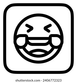 Editable laughing-out-loud expression emoticon vector icon. Part of a big icon set family. Part of a big icon set family. Perfect for web and app interfaces, presentations, infographics, etc