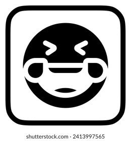 Editable laughing-out-loud expression emoticon vector icon. Part of a big icon set family. Part of a big icon set family. Perfect for web and app interfaces, presentations, infographics, etc