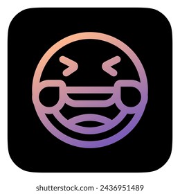 Editable laughing-out-loud expression emoticon vector icon. Part of a big icon set family. Part of a big icon set family. Perfect for web and app interfaces, presentations, infographics, etc