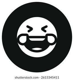 Editable laughing-out-loud expression emoticon vector icon. Part of a big icon set family. Part of a big icon set family. Perfect for web and app interfaces, presentations, infographics, etc