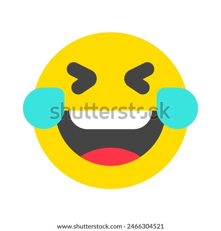 Editable laughing-out-loud expression emoticon vector icon. Part of a big icon set family. Part of a big icon set family. Perfect for web and app interfaces, presentations, infographics, etc