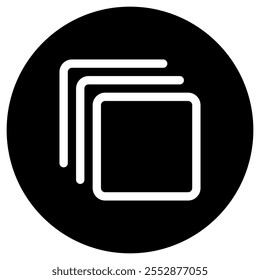 Ícone de vetor de pilha de camadas editável. Parte de uma grande família de conjuntos de ícones. Perfeito para interfaces web e app, apresentações, infográficos, etc