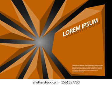 Editable layout for A4 cover with abstract geometric background for brochure, magazine, flyer, booklet, annual report. Abstract background.
