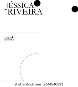 Bearbeitbares Layout für Logo mit Buchstaben und Symbol