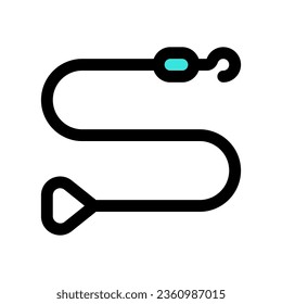 Icono de vector de correa editable. Veterinaria, animal, cuidado de mascotas, tienda de mascotas. Parte de una familia de iconos grandes. Perfecto para interfaces web y de aplicaciones, presentaciones, infografías, etc