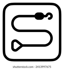 Editable leash vector icon. Veterinary, animal, pet care, pet shop. Part of a big icon set family. Perfect for web and app interfaces, presentations, infographics, etc