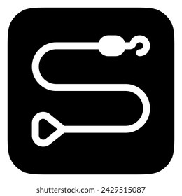 Editable leash vector icon. Veterinary, animal, pet care, pet shop. Part of a big icon set family. Perfect for web and app interfaces, presentations, infographics, etc