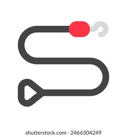 Editable leash vector icon. Veterinary, animal, pet care, pet shop. Part of a big icon set family. Perfect for web and app interfaces, presentations, infographics, etc