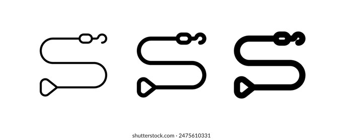 Editable leash vector icon. Veterinary, animal, pet care, pet shop. Part of a big icon set family. Perfect for web and app interfaces, presentations, infographics, etc