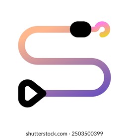 Editable leash vector icon. Veterinary, animal, pet care, pet shop. Part of a big icon set family. Perfect for web and app interfaces, presentations, infographics, etc