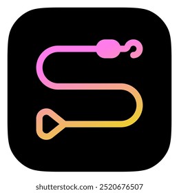 Ícone de vetor de correia editável. Veterinária, animal, cuidar de animais, loja de animais. Parte de uma grande família de conjuntos de ícones. Perfeito para interfaces web e app, apresentações, infográficos, etc