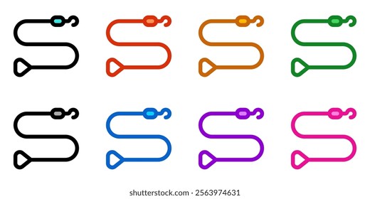 Editable leash vector icon. Veterinary, animal, pet care, pet shop. Part of a big icon set family. Perfect for web and app interfaces, presentations, infographics, etc