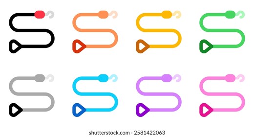 Editable leash vector icon. Veterinary, animal, pet care, pet shop. Part of a big icon set family. Perfect for web and app interfaces, presentations, infographics, etc