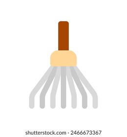 Editable leaves rake vector icon. Gardening, landscaping, horticulture. Part of a big icon set family. Perfect for web and app interfaces, presentations, infographics, etc