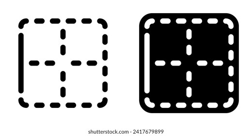 Editable left border vector icon. Part of a big icon set family. Perfect for web and app interfaces, presentations, infographics, etc