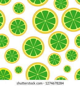 editable lemon seamless pattern vector, modern design, full color