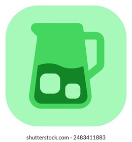 Icono de limonada editable, Vector de jarra de jugo. Parte de una gran familia de iconos. Perfecto para interfaces de Web y App, presentaciones, infografías, etc