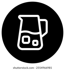 Editable lemonade jug, juice carafe vector icon. Part of a big icon set family. Perfect for web and app interfaces, presentations, infographics, etc