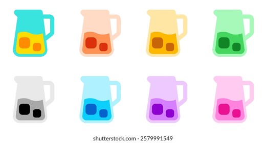 Editable lemonade jug, juice carafe vector icon. Part of a big icon set family. Perfect for web and app interfaces, presentations, infographics, etc