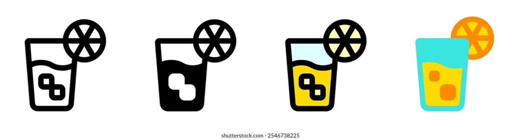 Editable lemonade, orange juice vector icon. Part of a big icon set family. Perfect for web and app interfaces, presentations, infographics, etc