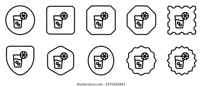 Editable lemonade, orange juice vector icon. Part of a big icon set family. Perfect for web and app interfaces, presentations, infographics, etc