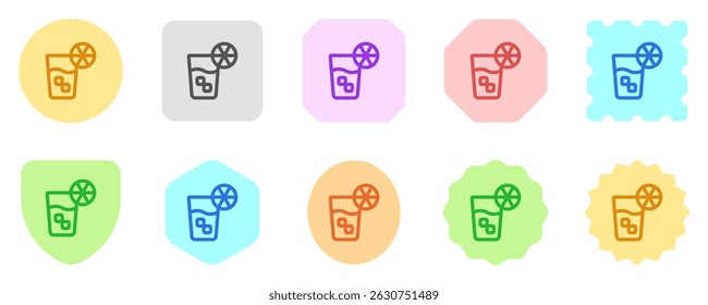 Editable lemonade, orange juice vector icon. Part of a big icon set family. Perfect for web and app interfaces, presentations, infographics, etc