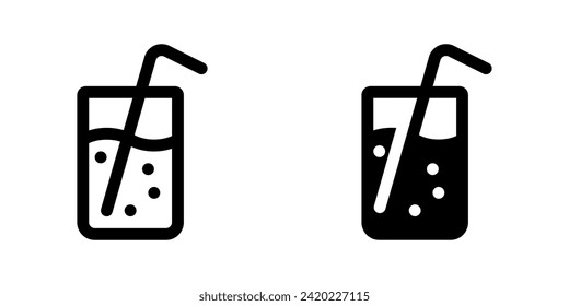 Icono vector de limonada editable. La comida, el restaurante. Parte de una familia de iconos grandes. Perfecto para interfaces web y de aplicaciones, presentaciones, infografías, etc