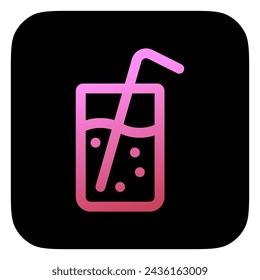 Editable lemonade vector icon. Food, restaurant. Part of a big icon set family. Perfect for web and app interfaces, presentations, infographics, etc