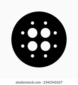 Icono de vector de borrosidad de lente editable. Parte de una familia de iconos grandes. Perfecto para interfaces web y de aplicaciones, presentaciones, infografías, etc