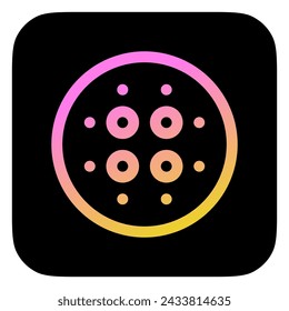 Icono de vector de desenfoque de lente editable. Parte de una gran familia de iconos. Perfecto para interfaces web y aplicaciones, presentaciones, infografías, etc